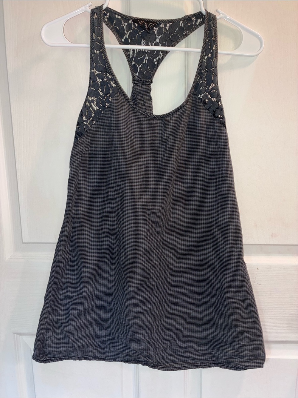 Volcom Black Lace Racerback Tank Top